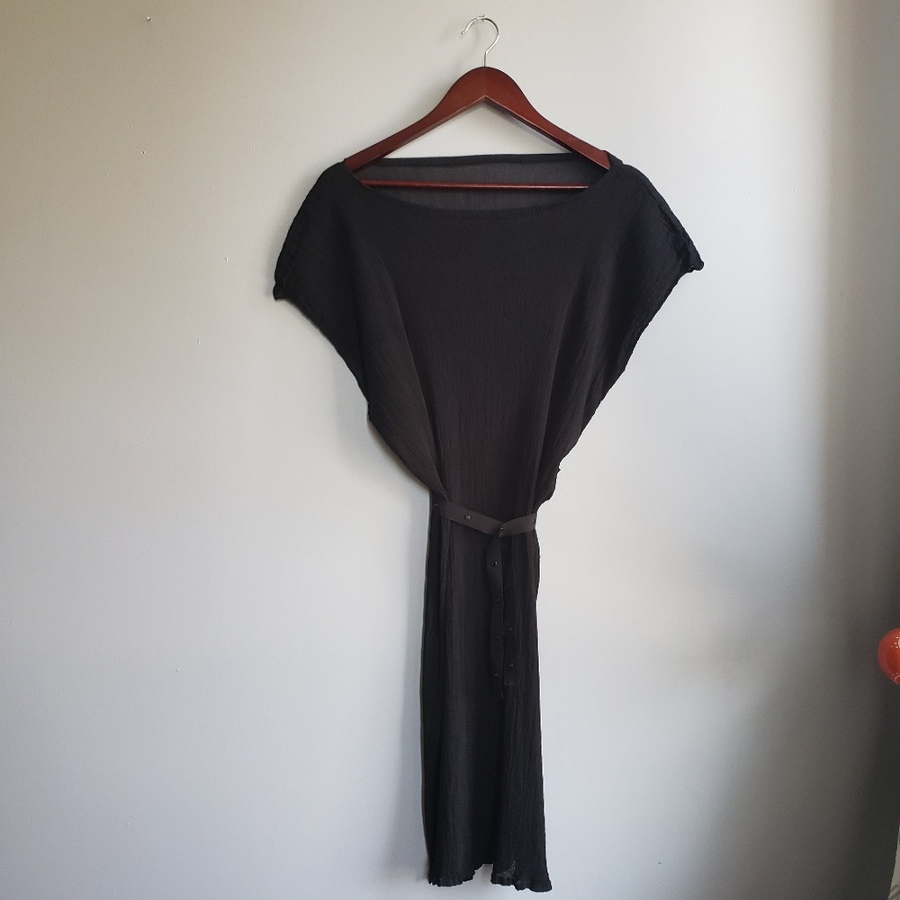 Black Issey Miyake Cauliflower Midi Dress